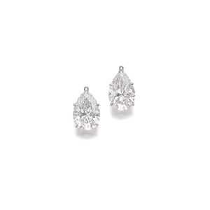 Elegant Pear-Cut Diamond Earrings